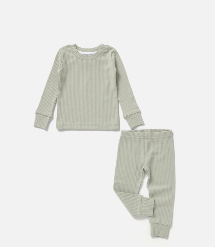 Ribbed Lounge Set | Pistachio