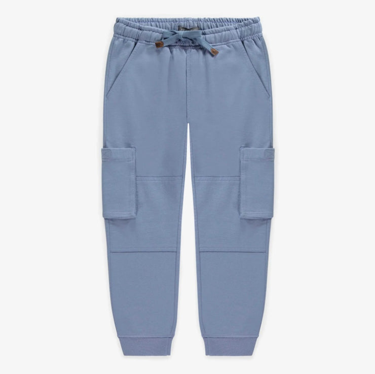 Blue Pants Casual Fit in French Cotton