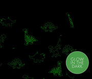 Dinoscaries Glow in the Dark on Lunar Grey PJ