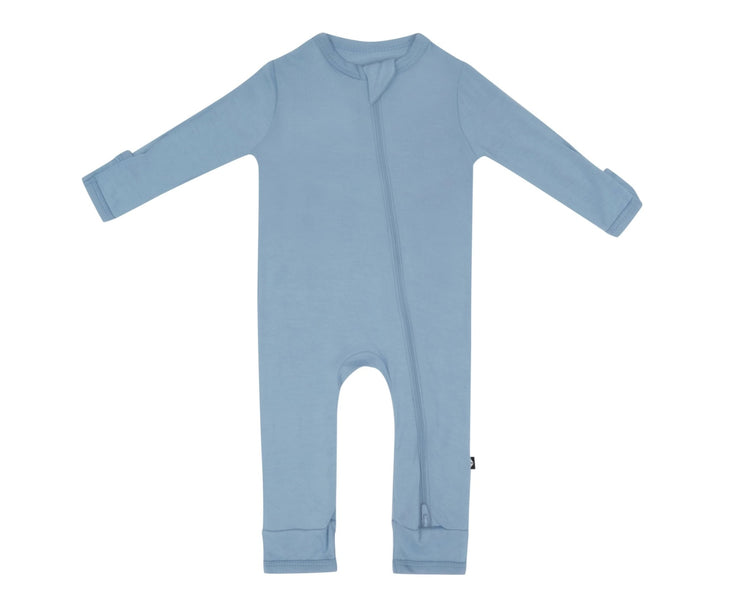 Zippered Romper in Slate