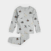 Dinoscaries Glow in the Dark on Lunar Grey PJ