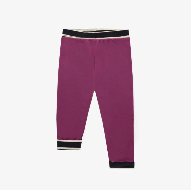 Reversible Striped Navy and White Legging