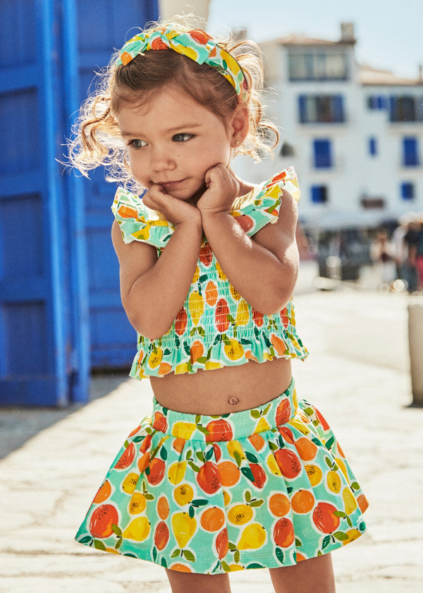 Baby 3-Piece Fruit Printed Set with Headband