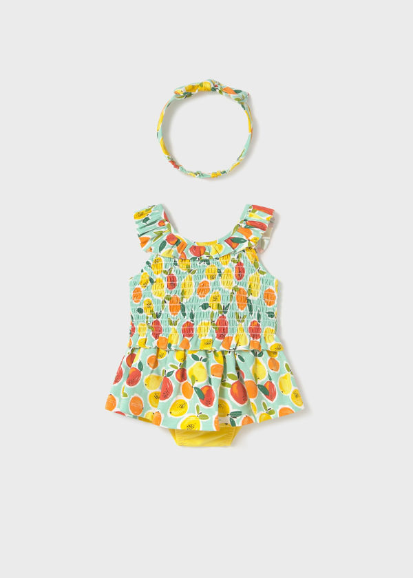 Baby 3-Piece Fruit Printed Set with Headband
