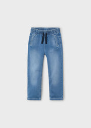 Soft Medium Wash Denim Joggers