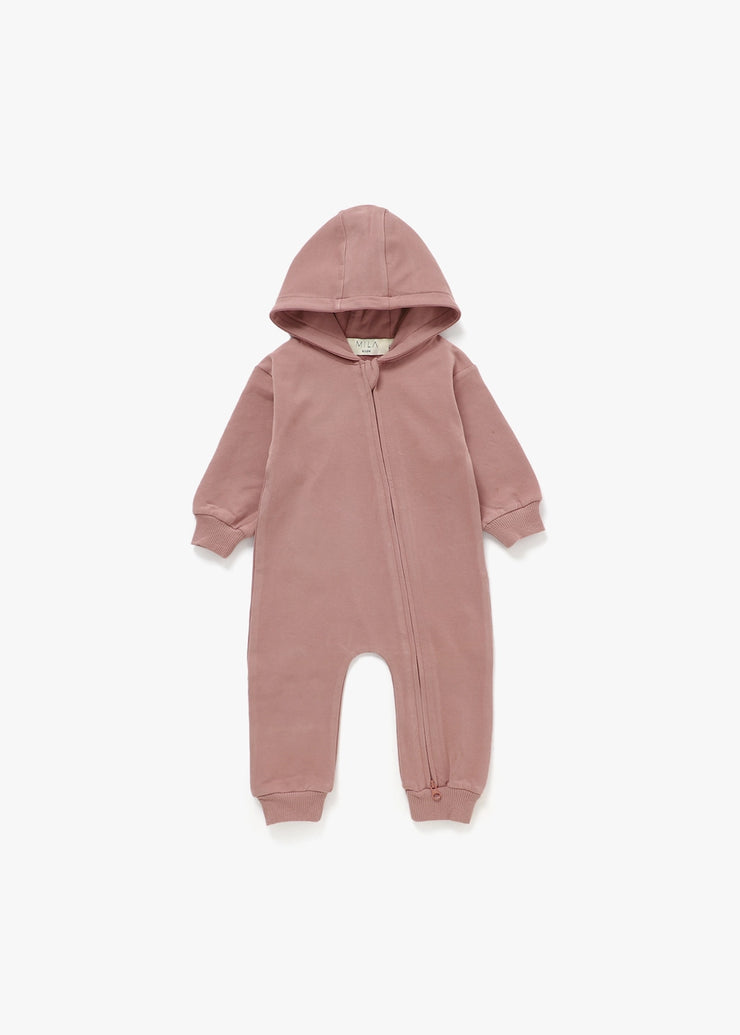 Hoodie Romper | Rose