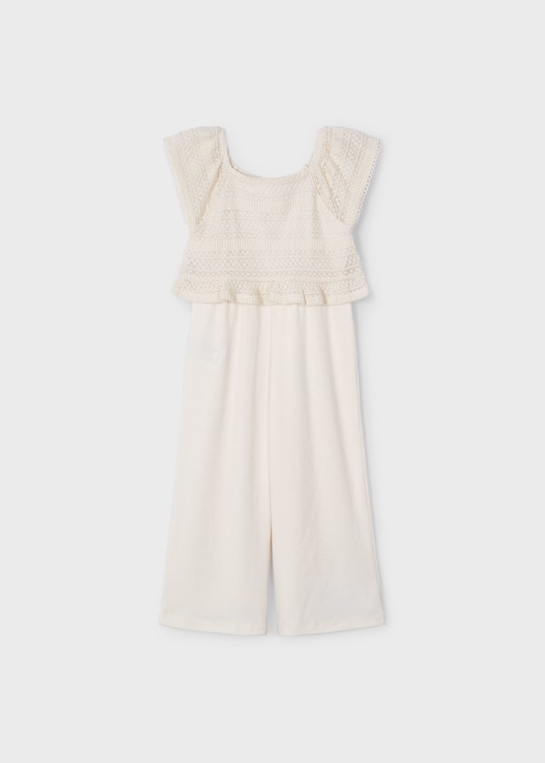 Crocheted Combined Jumpsuit