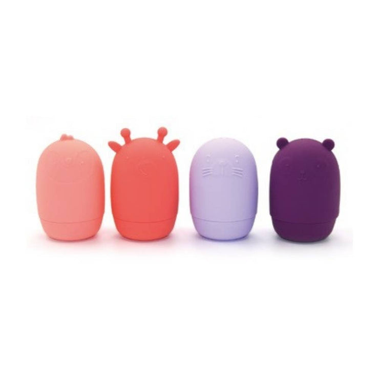 Bath Toys - Funny Animals in Pink and Purples
