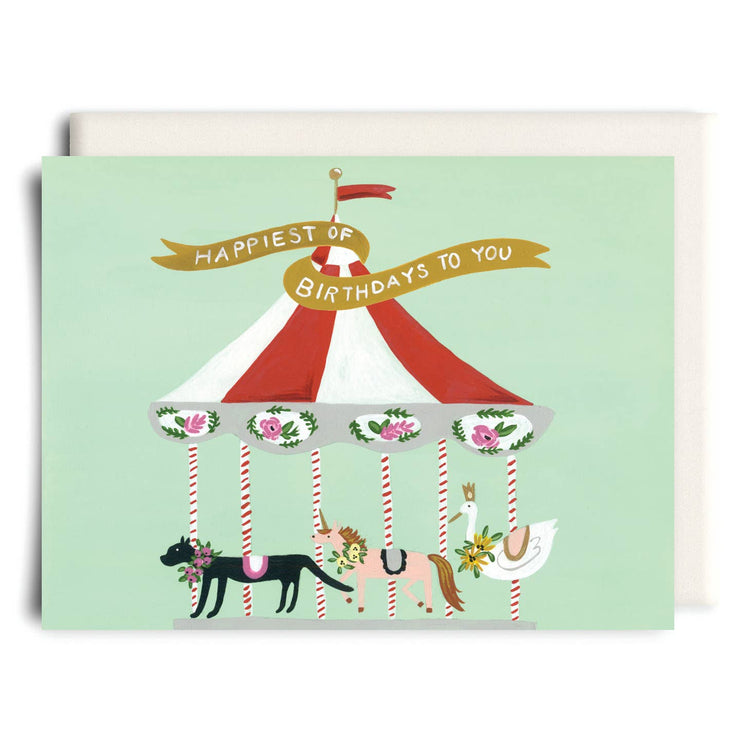 Carousel | Birthday Greeting Card