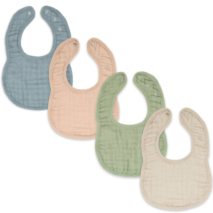 Muslin Cotton Baby Bibs Adjustable Size