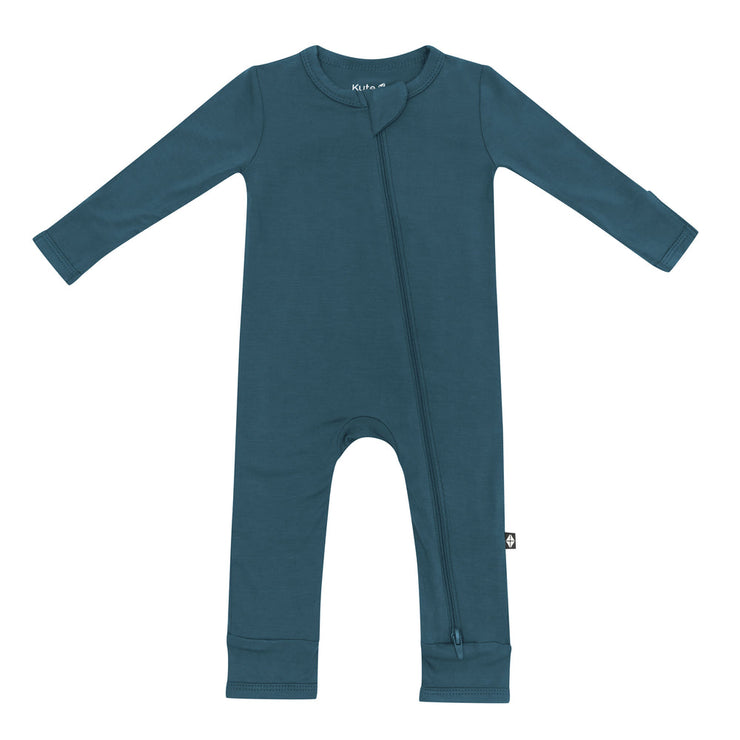 Zippered Romper in Atlantic