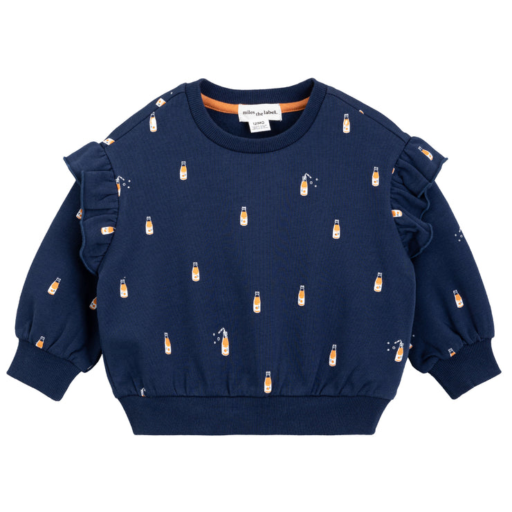Navy Longsleeve Knit Top