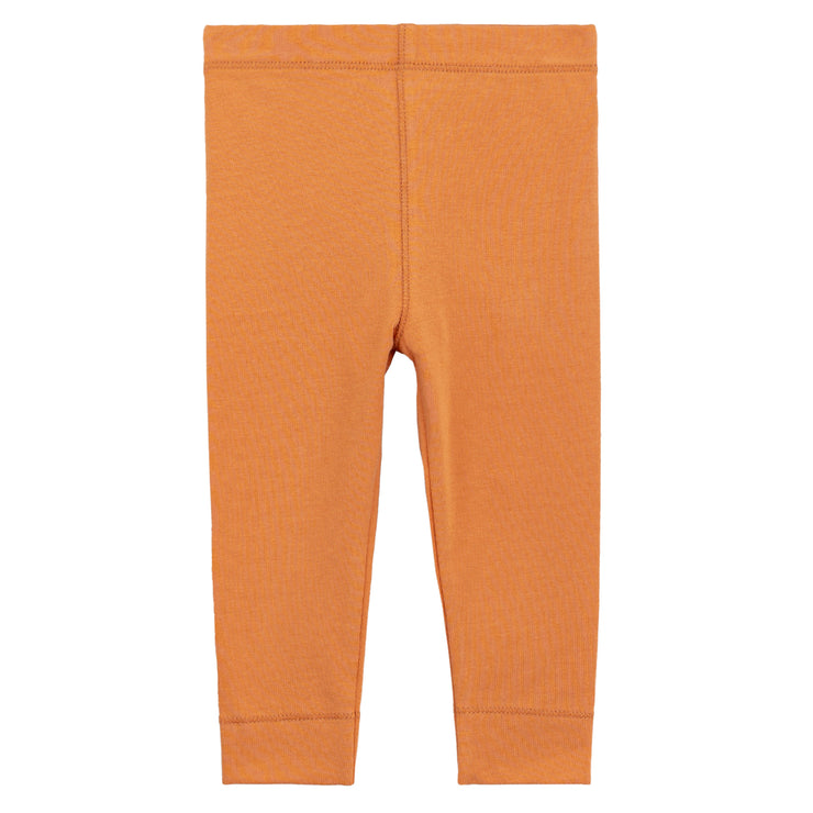 Orange Knit Leggings