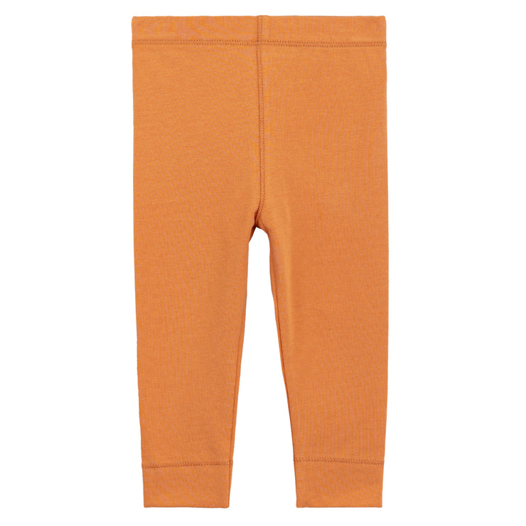 Orange Knit Leggings