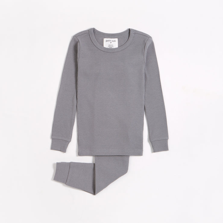 Grey Modal Rib PJ Set