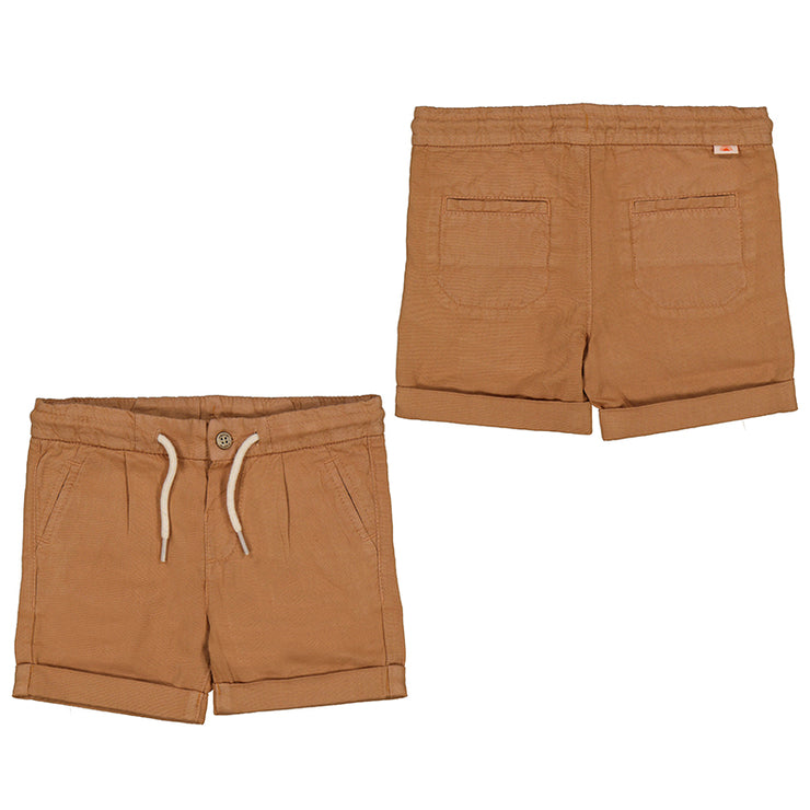 Beige Linen Relax Shorts