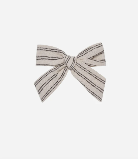 Black Pinstripe Girl Bow