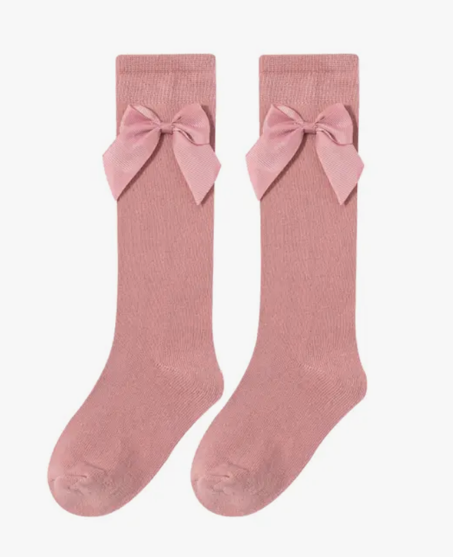 Pink Socks With Bow