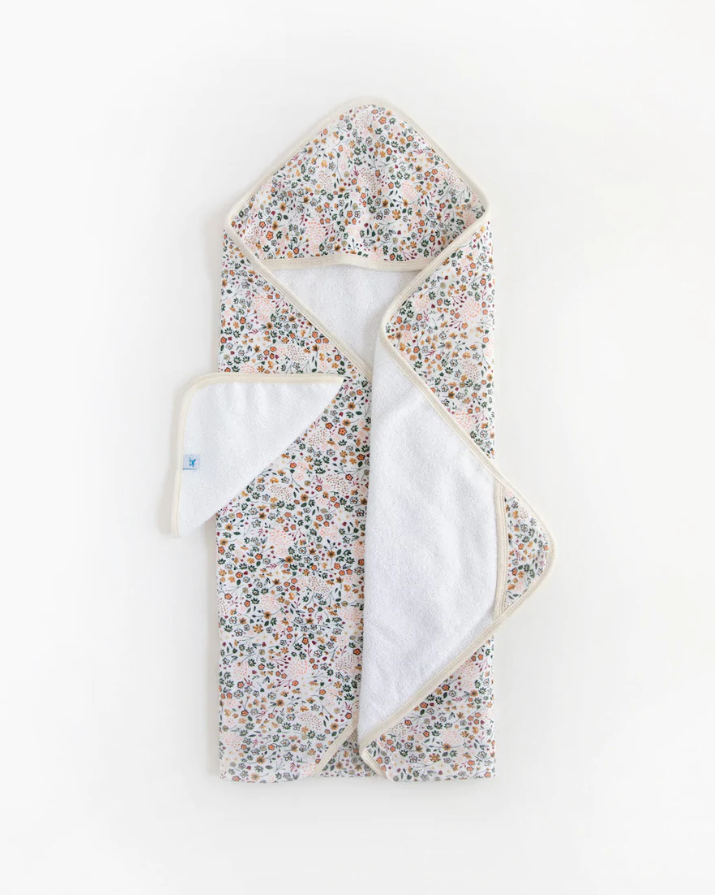 Infant Hooded Towel & Washcloth Set - Multiple Prints
