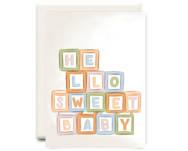 Hello Sweet Baby | Baby Greeting Card