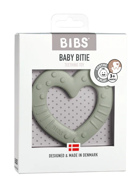 BIBS Baby Bitie Heart Sage ONE SIZE