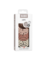 BIBS Loops 12 PK Blush / Woodchuck / Ivory ONE SIZE
