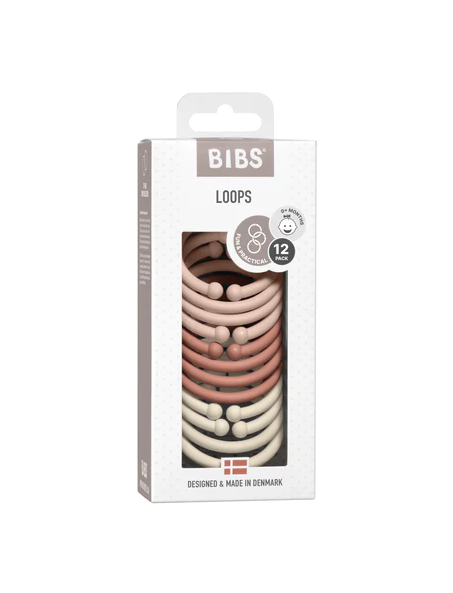 BIBS Loops 12 PK Blush / Woodchuck / Ivory ONE SIZE