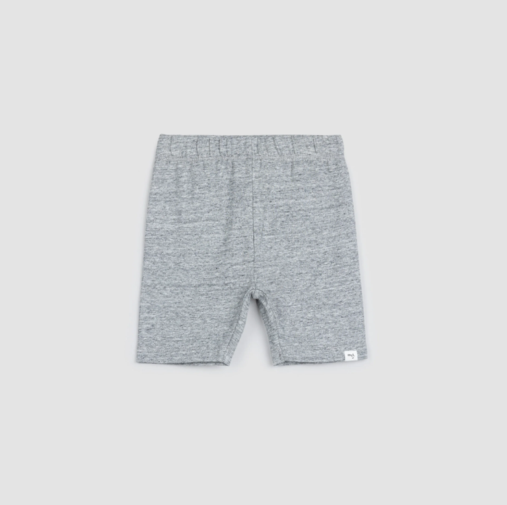 Miles Basics Heather Grey Jersey Bike Shorts