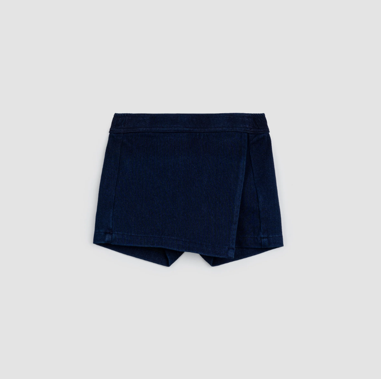 Dark Blue Denim Skort