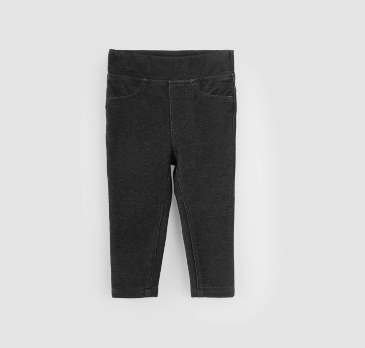 Faded Black Eco-Stetch Baby Jeggings
