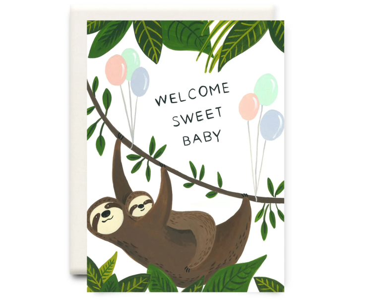 Welcome Sweet Baby | Baby Greeting Card
