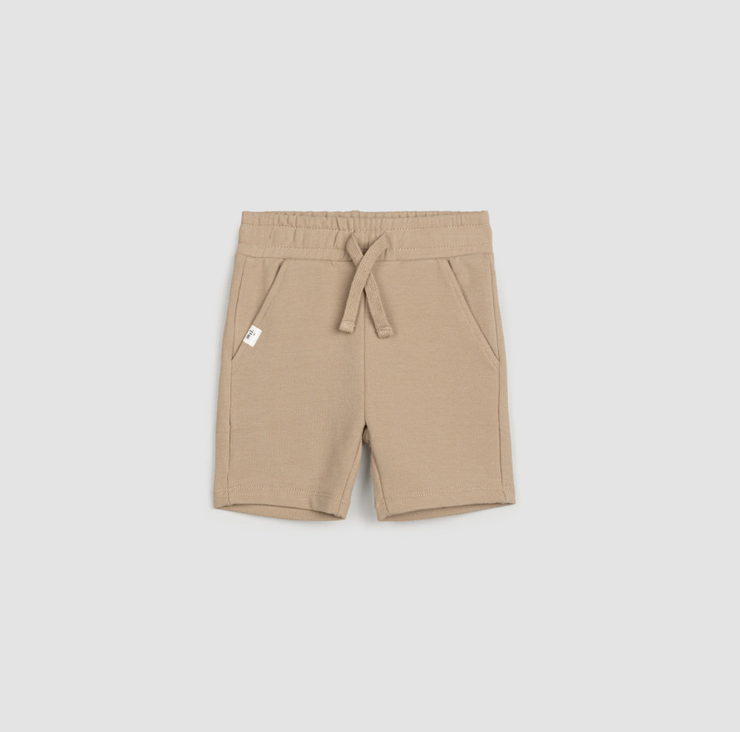 Miles Basics Latte Terry Baby Shorts