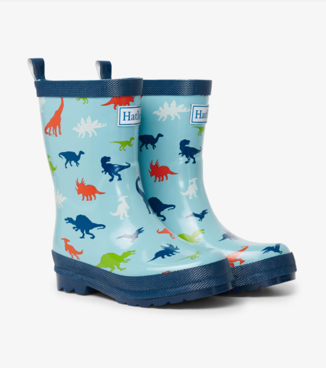 Prehistoric Dinos Shiny Rain Boots