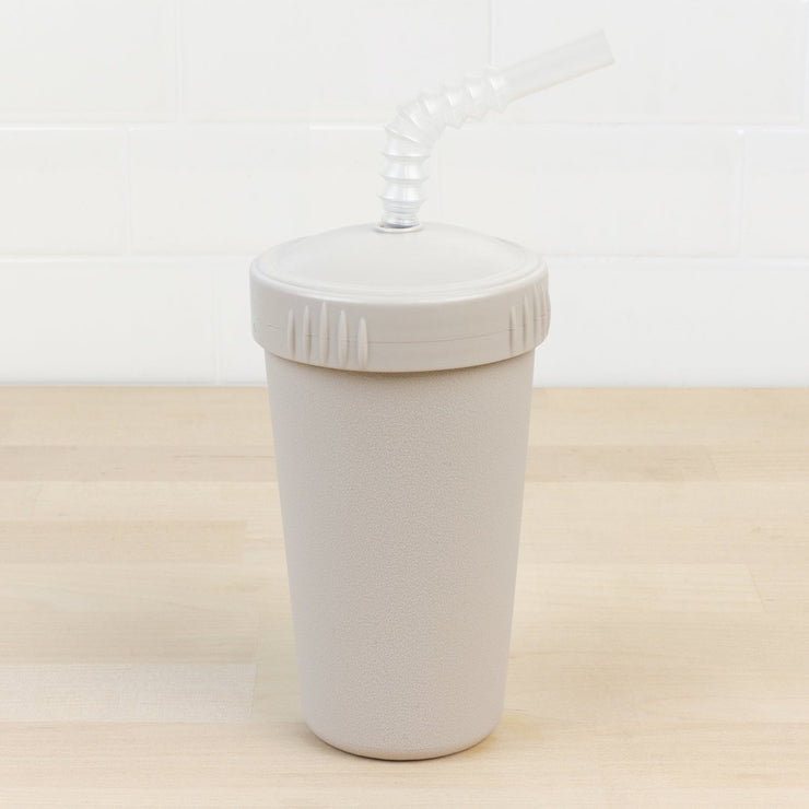 Sand Straw Cup with Lid & Straw